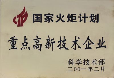 火炬计划重点高新技术企业1